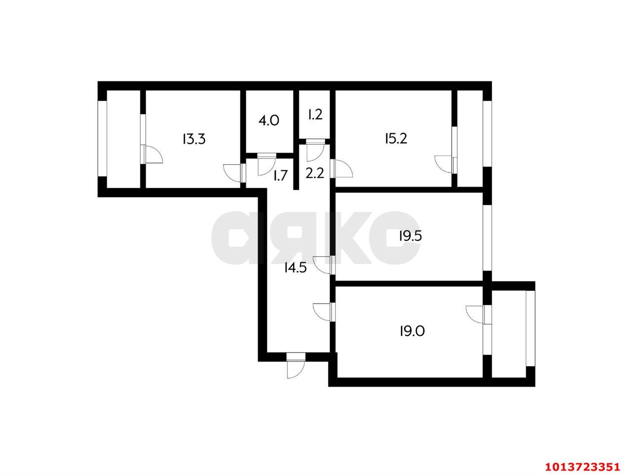 Фото №7: 3-комнатная квартира 102 м² - Краснодар, жилой комплекс Димитрова, ул. Димитрова, 3/2
