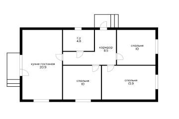Фото №3: Дом 71 м² - Южный, п. коттеджный  Южная столица, 