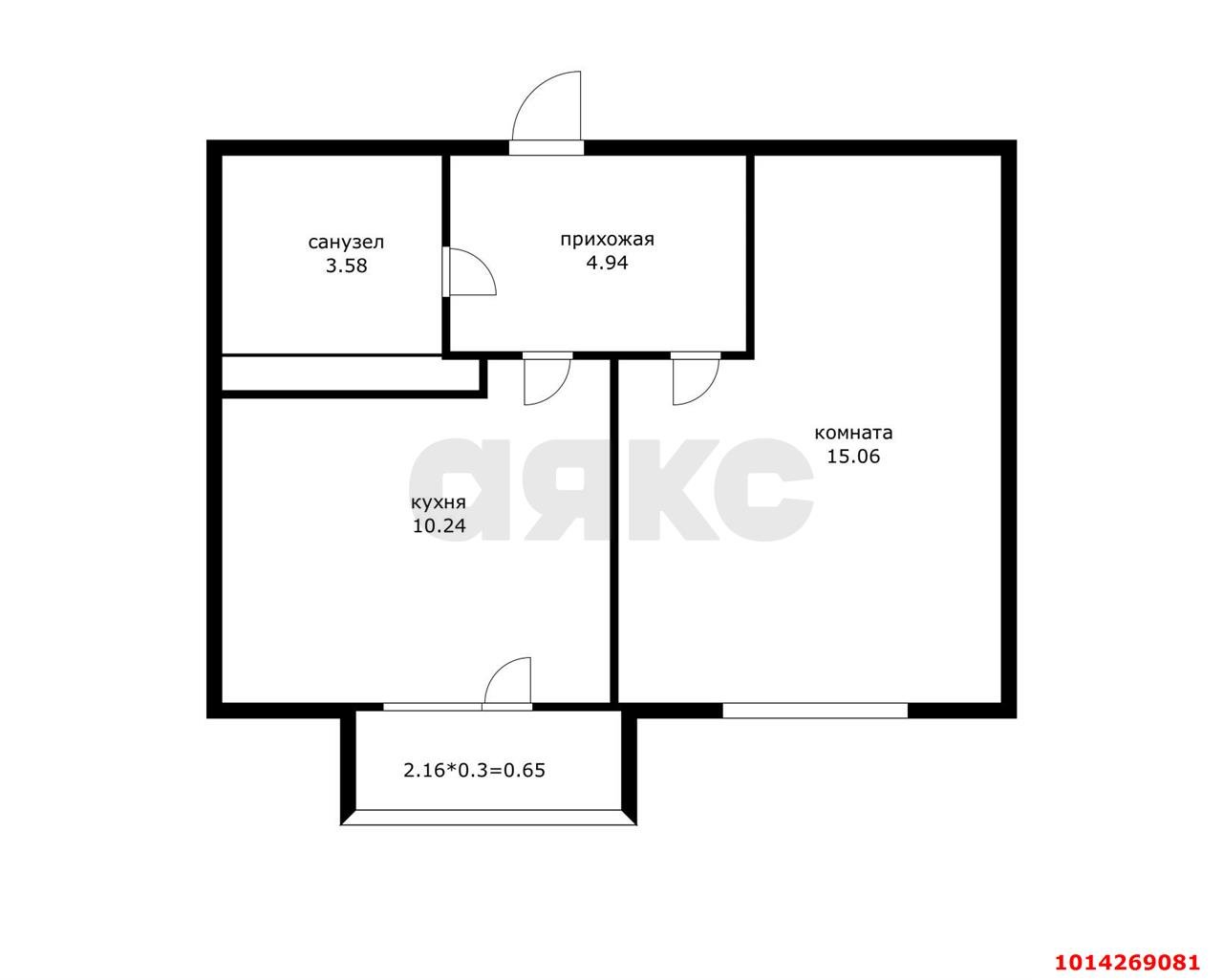 Фото №13: 1-комнатная квартира 32 м² - Краснодар, жилой комплекс Сармат, ул. Западный Обход, 65А