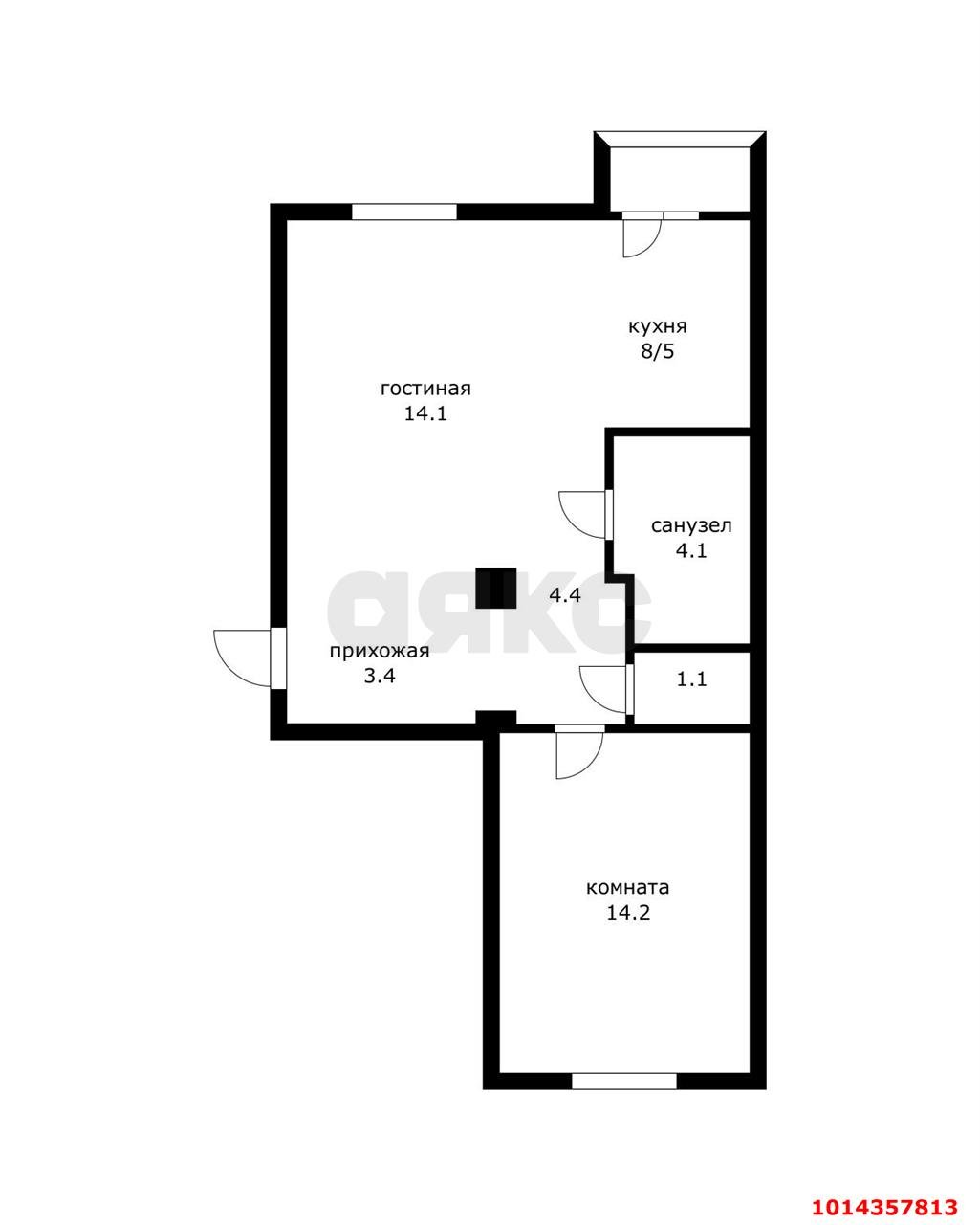 Фото №19: 2-комнатная квартира 51 м² - Краснодар, Центральный, ул. Мира, 90