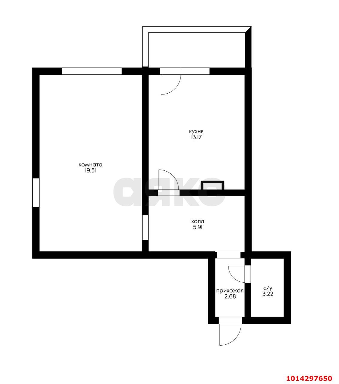 Фото №12: 1-комнатная квартира 48 м² - Краснодар, Фестивальный, ул. Атарбекова, 5/1
