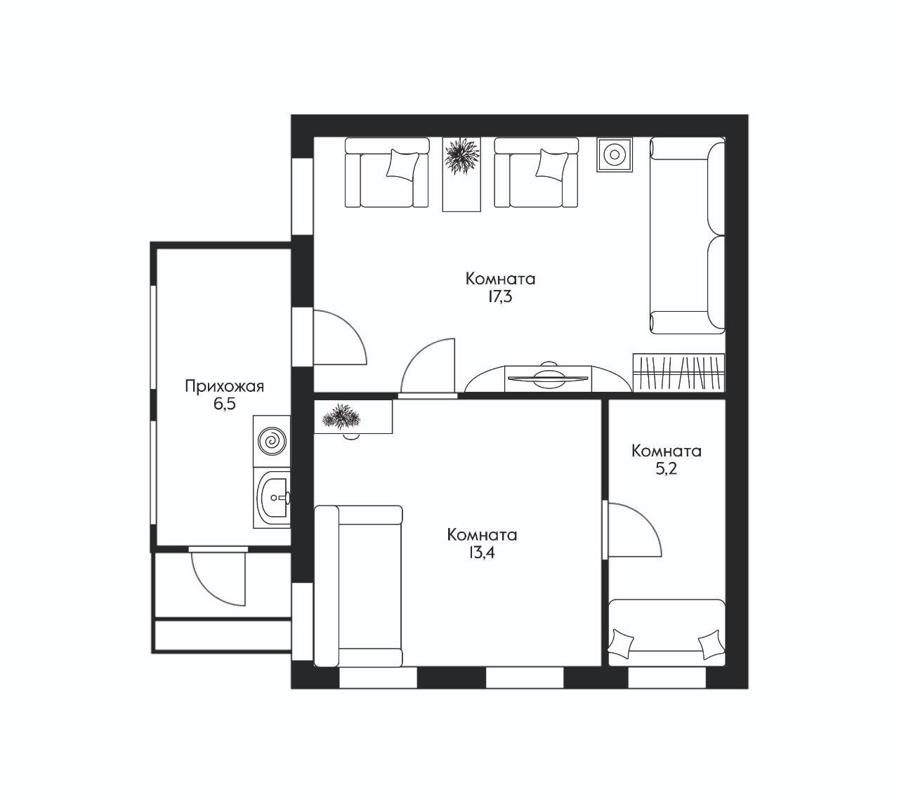 Фото №16: Дом 60 м² + 1 сот. - Краснодар, мкр. Западный внутригородской округ, ул. имени Тургенева, 26/1