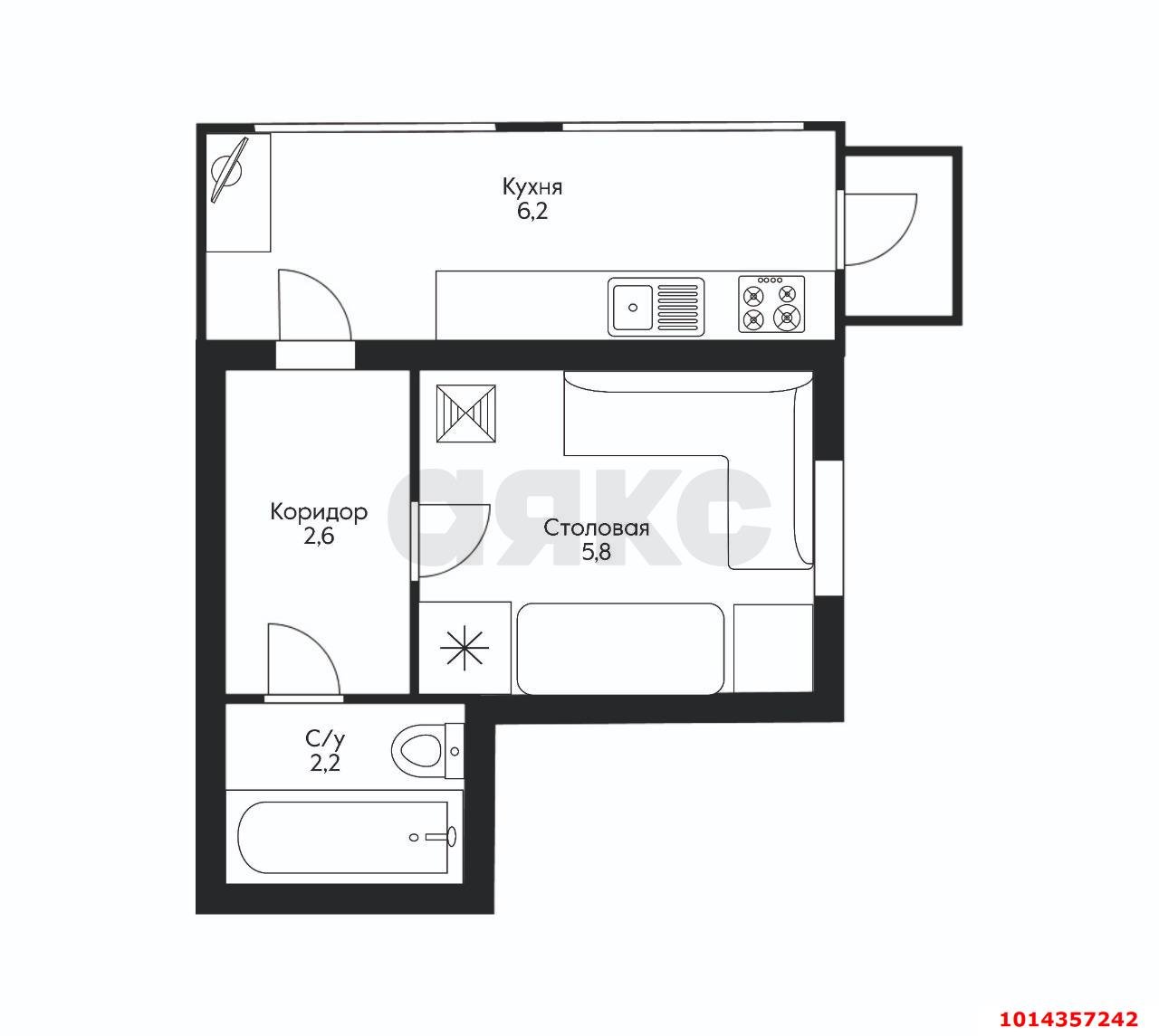 Фото №17: Дом 60 м² + 1 сот. - Краснодар, Западный внутригородской округ, ул. имени Тургенева, 26/1