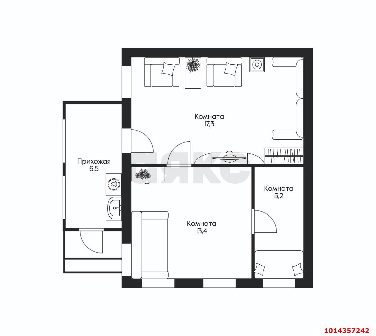 Фото №16: Дом 60 м² + 1 сот. - Краснодар, Западный внутригородской округ, ул. имени Тургенева, 26/1