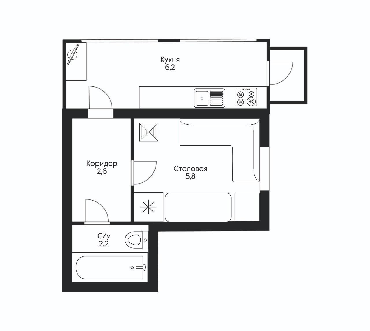 Фото №17: Дом 60 м² + 1 сот. - Краснодар, мкр. Западный внутригородской округ, ул. имени Тургенева, 26/1