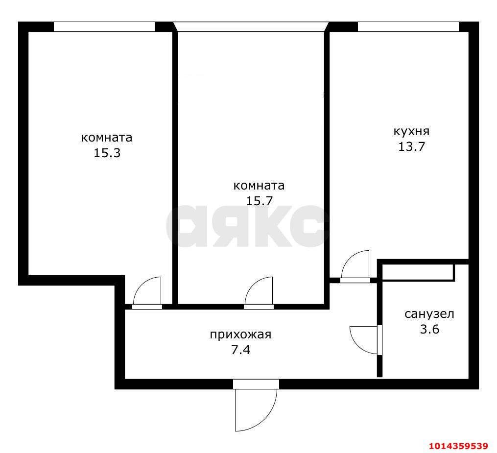 Фото №14: 2-комнатная квартира 52 м² - Краснодар, жилой комплекс Самолёт, ул. Западный Обход, 39/2к7
