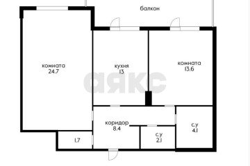Фото №2: 2-комнатная квартира 67 м² - Краснодар, мкр. Отделение № 1 совхоза Солнечный, 