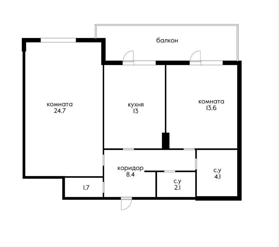 Фото №7: 2-комнатная квартира 67 м² - Краснодар, Прикубанский внутригородской округ, Отделение № 1 совхоза Солнечный, мкр. Фестивальный, ул. Атарбекова, 5