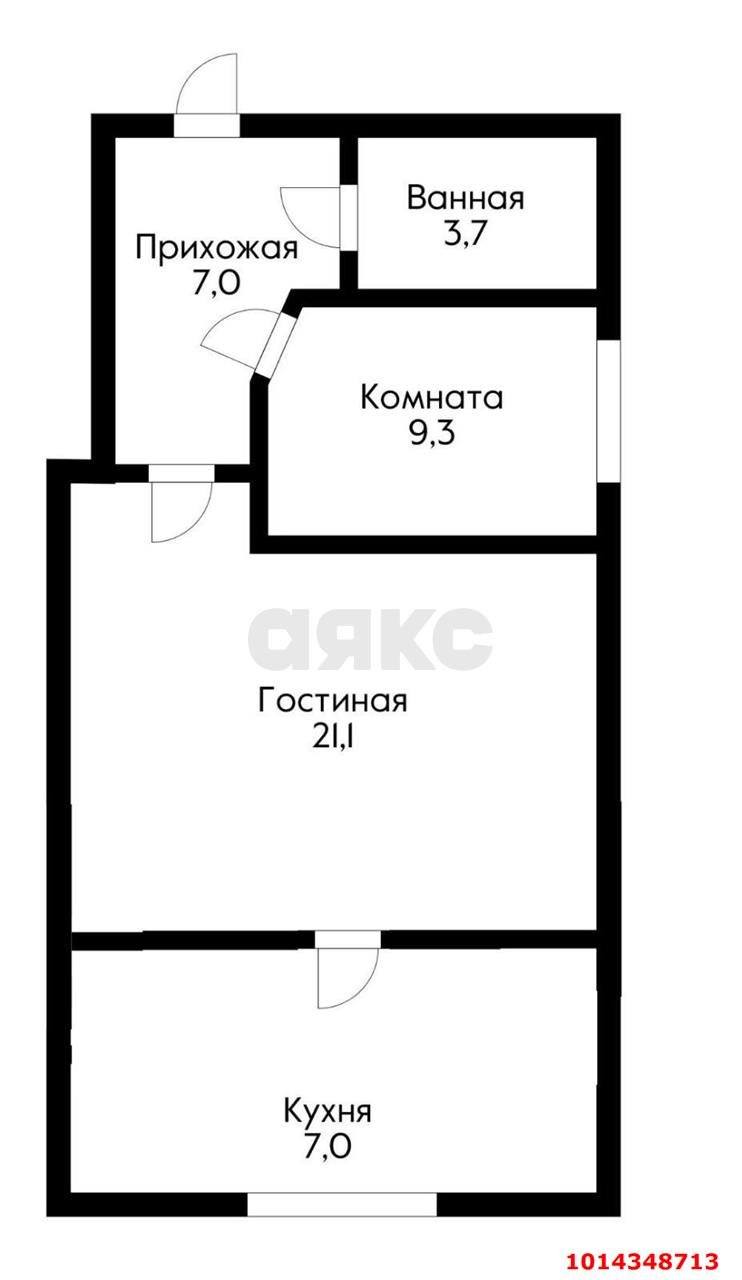 Фото №13: 1-комнатная квартира 48 м² - Краснодар, 40 лет Победы, ул. Островского, 54