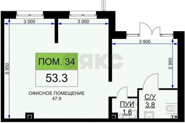 Фото №5: Торговое помещение 54 м² - Краснодар, мкр. жилой комплекс Ракурс, 