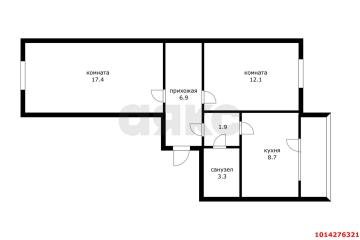 Фото №1: 2-комнатная квартира 50 м² - Козет, ул. Ленина, 46