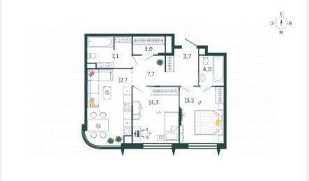 Фото №1: 3-комнатная квартира 71 м² - Москва, Даниловский, ул. Автозаводская, 23с64