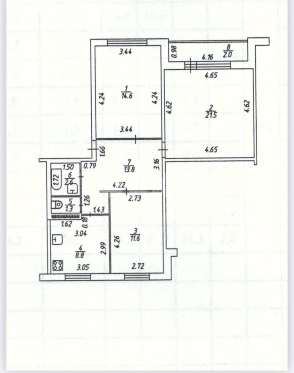 Фото №26: 3-комнатная квартира 76 м² - Нижнекамск, ул. Рифката Гайнуллина, 16