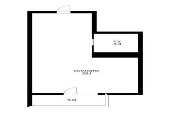 Фото №2: Студия 31 м² - Краснодар, мкр. Прикубанский внутригородской округ, ул. Калужская, 21