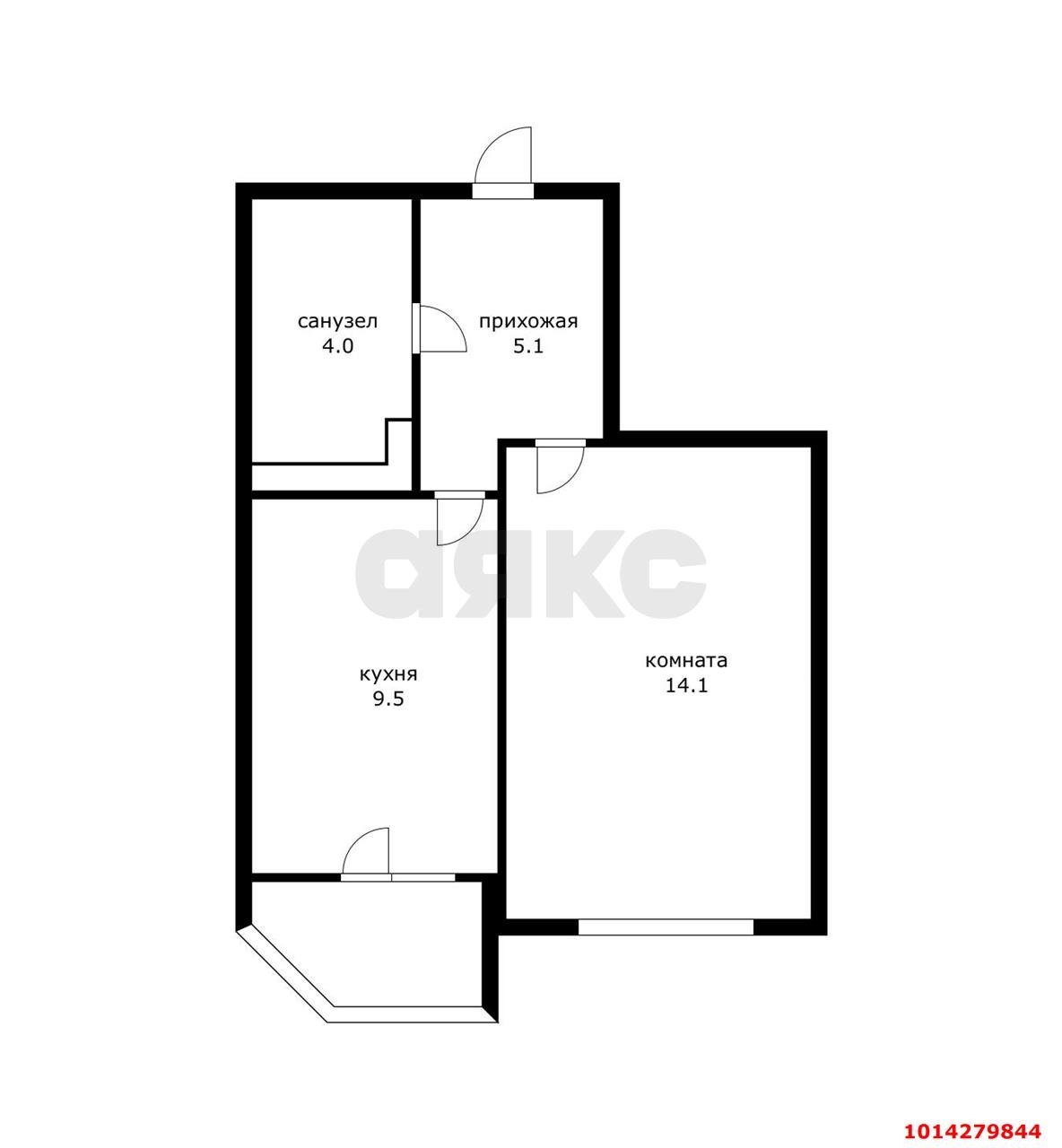 Фото №14: 1-комнатная квартира 35 м² - Краснодар, жилой комплекс Инсити, ул. Командорская, 5/3