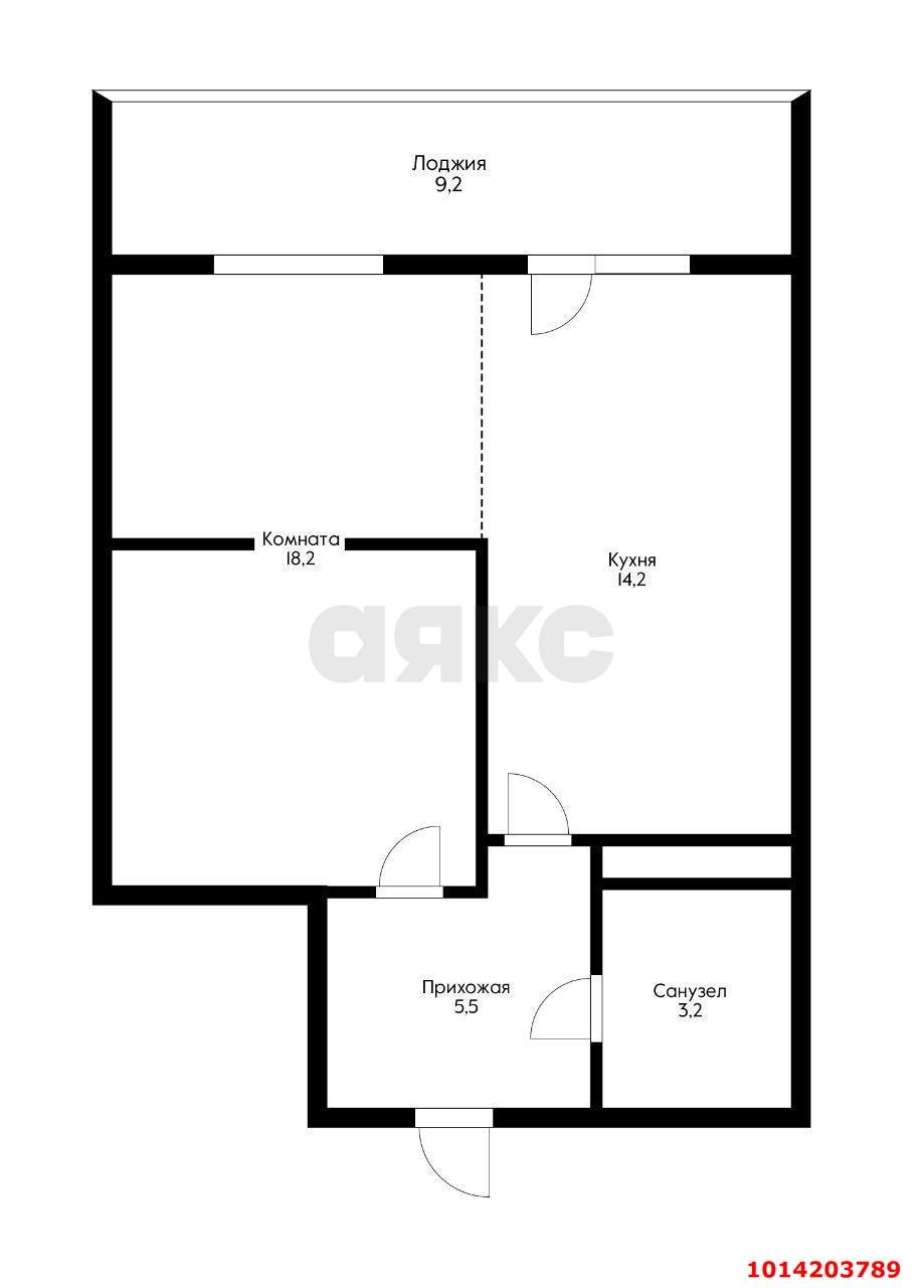 Фото №9: 1-комнатная квартира 50 м² - Краснодар, Краевая Клиническая Больница, ул. Восточно-Кругликовская, 76/4