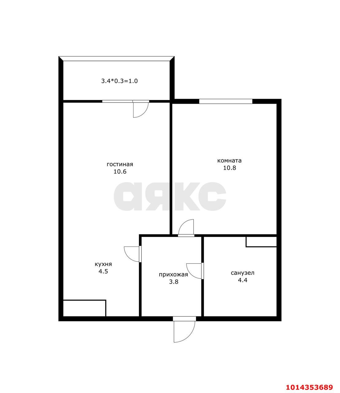 Фото №18: 1-комнатная квартира 37 м² - Краснодар, жилой комплекс Ракурс, ул. имени Героя Ростовского, 8к7