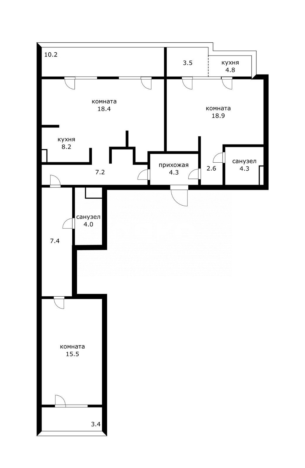Фото №29: 3-комнатная квартира 112 м² - Сочи, жилой комплекс Триумф, ул. Кирпичная, 2к1
