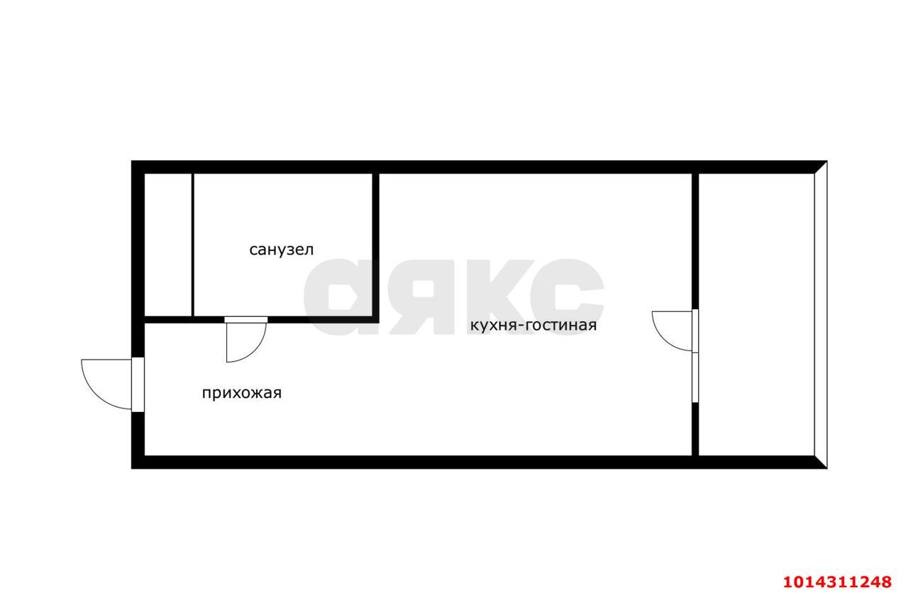 Фото №11: Студия 16 м² - Сочи, Бытха, ул. Ясногорская, 16/2