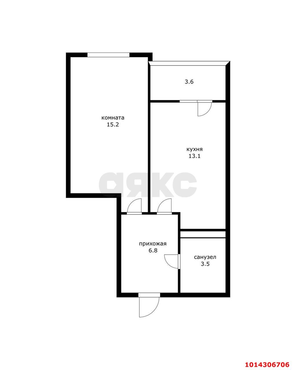 Фото №11: 1-комнатная квартира 42 м² - Краснодар, жилой комплекс Цветы, ул. Круговая, 4Вк1