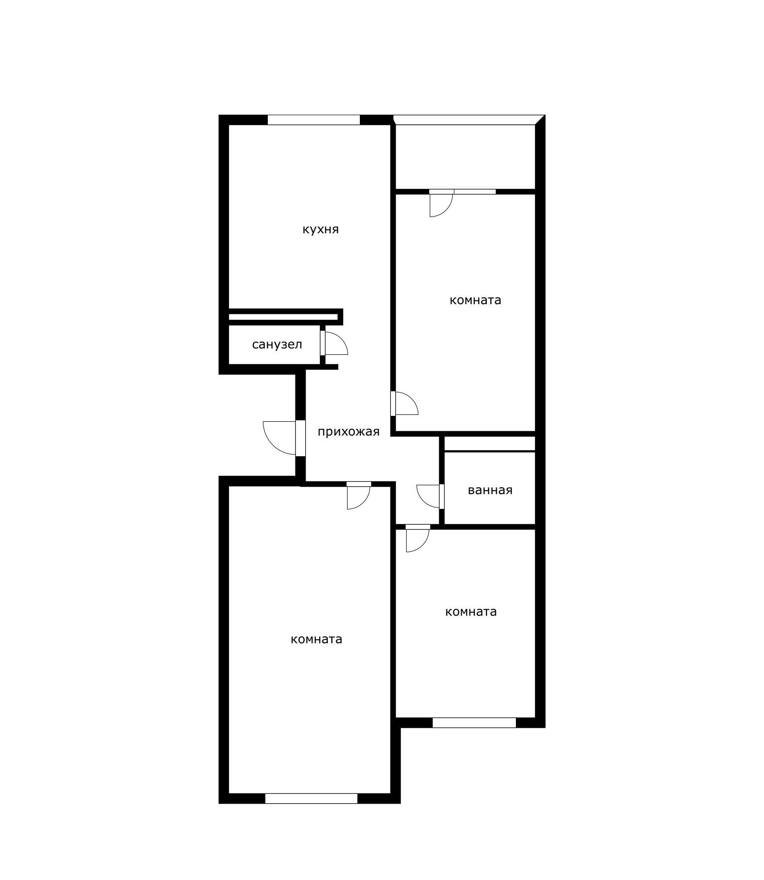Фото №20: 3-комнатная квартира 82 м² - Краснодар, Прикубанский внутригородской округ, мкр. Московский, ул. имени Николая Семеновича Котлярова, 7