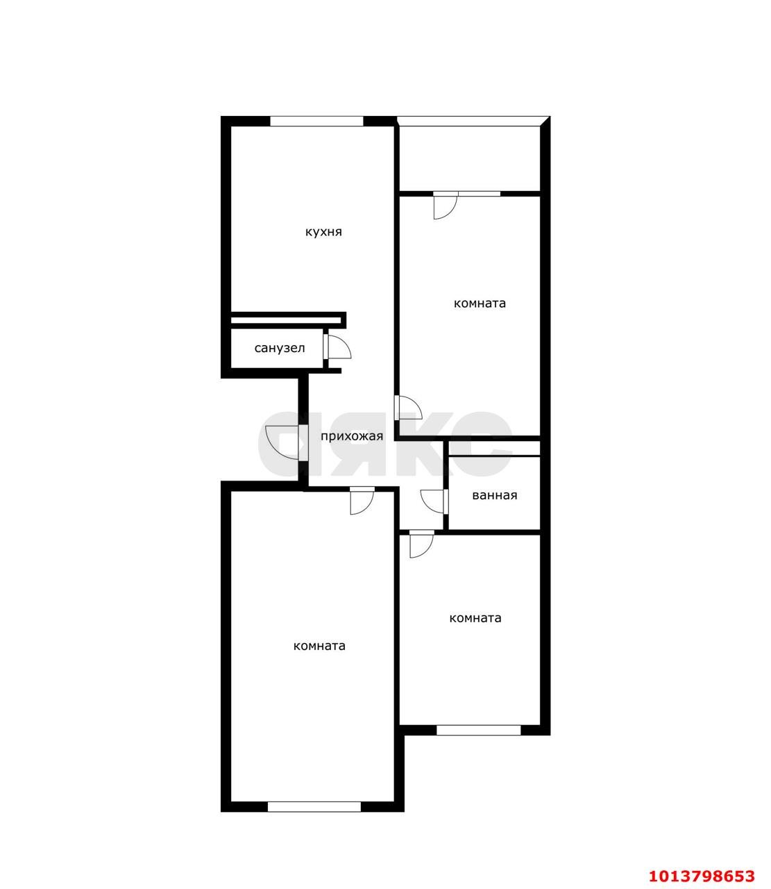 Фото №20: 3-комнатная квартира 82 м² - Краснодар, Московский, ул. имени Николая Семеновича Котлярова, 7