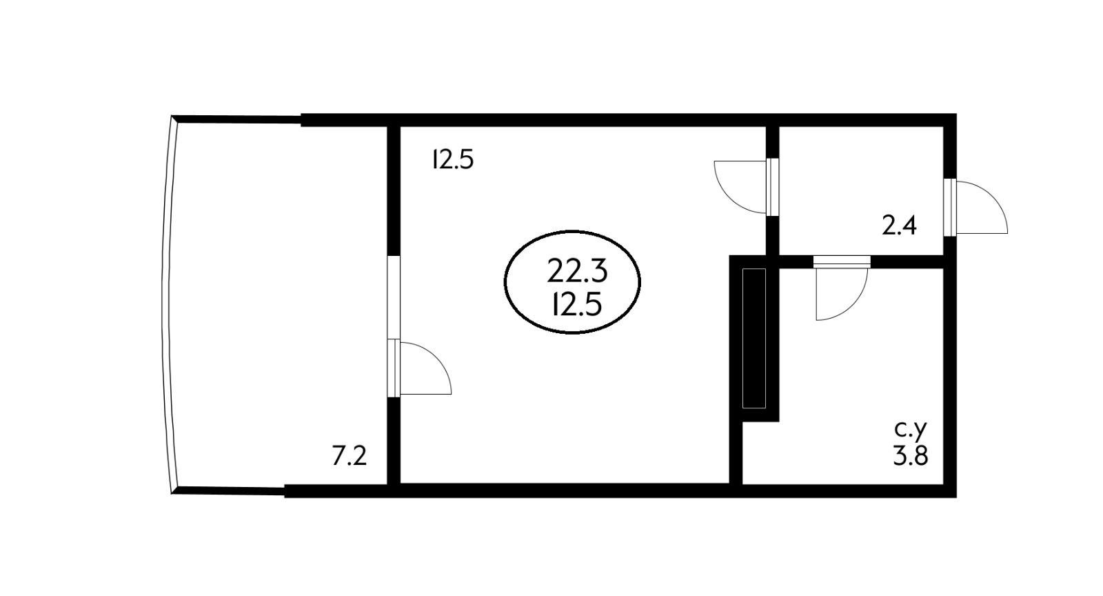 Фото №7: Студия 27 м² - Краснодар, Прикубанский внутригородской округ, мкр. жилой комплекс Самолёт-4, ул. Ивана Беличенко, 89