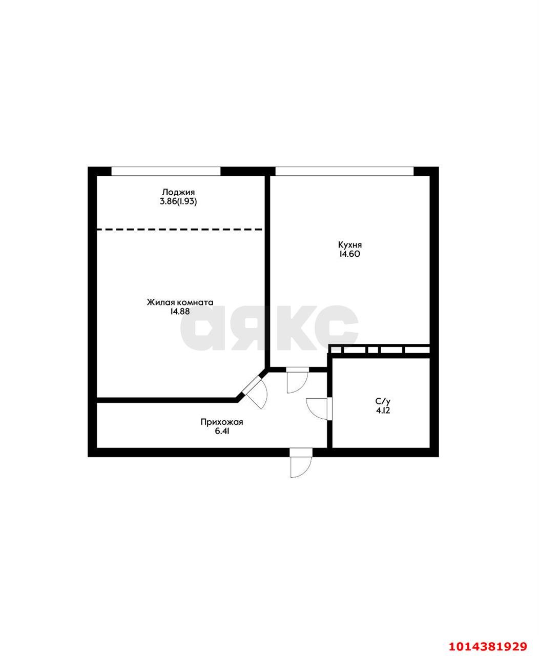 Фото №17: 1-комнатная квартира 43 м² - Краснодар, Черёмушки, мкр. Центральный внутригородской округ, ул. Обрывная, 132/1к2