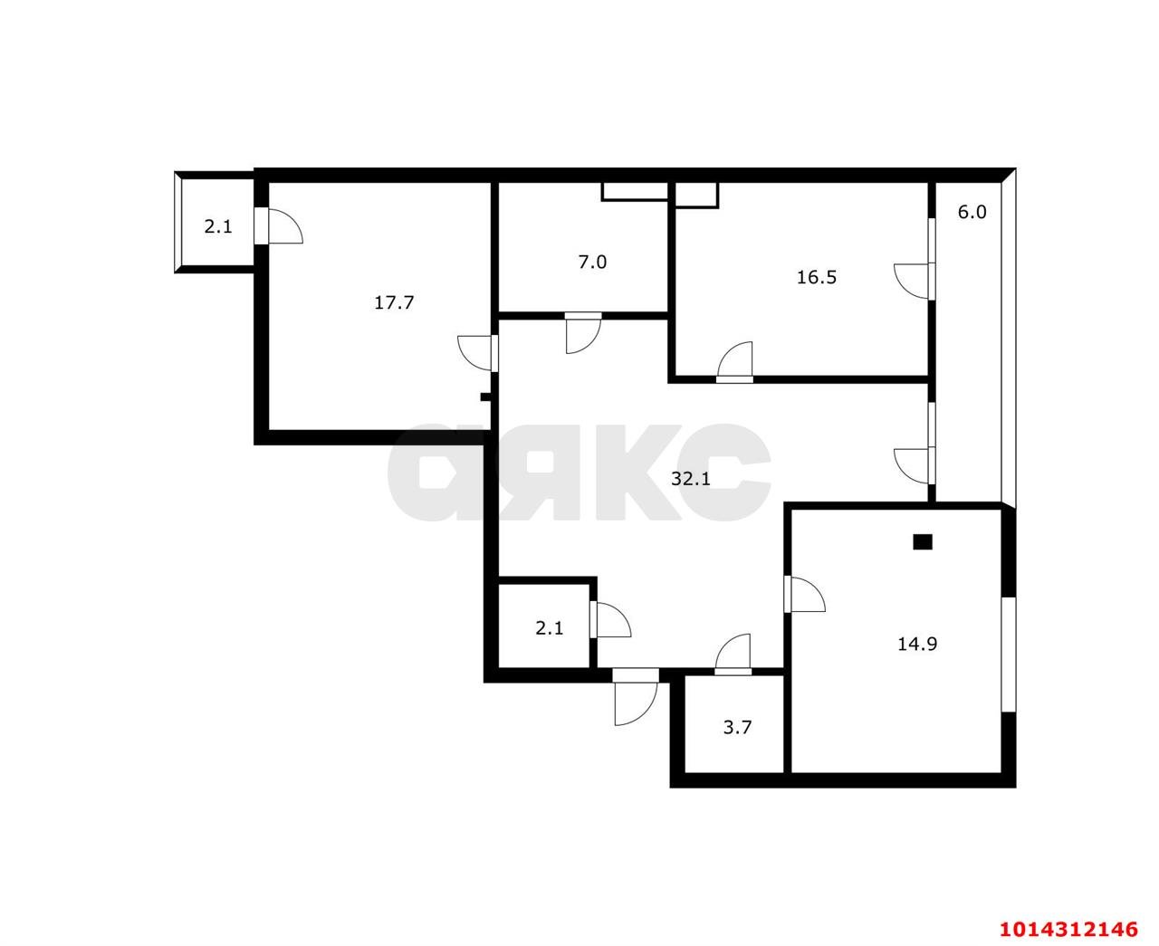 Фото №18: 3-комнатная квартира 109 м² - Краснодар, имени Маршала Жукова, ул. Кореновская, 15/1