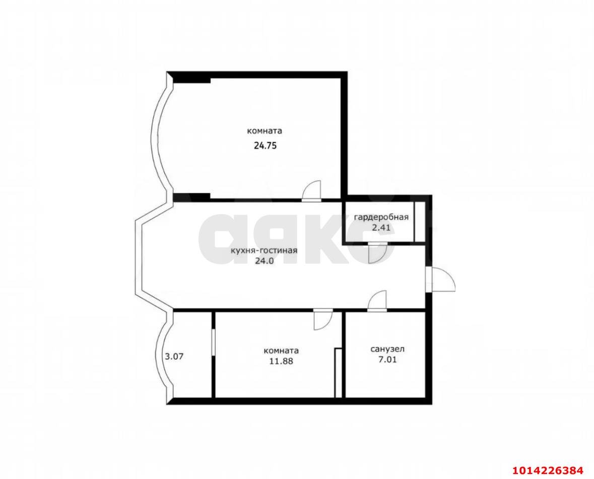 Фото №15: 2-комнатная квартира 71 м² - Краснодар, Фестивальный, ул. Яна Полуяна, 47