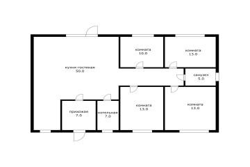 Фото №3: Дом 117 м² - Дефановка, пер. Пионерский, 7