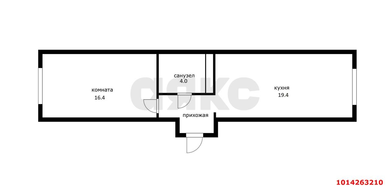 Фото №9: 1-комнатная квартира 43 м² - Краснодар, жилой комплекс Самолёт-6, ул. Ивана Беличенко, 92
