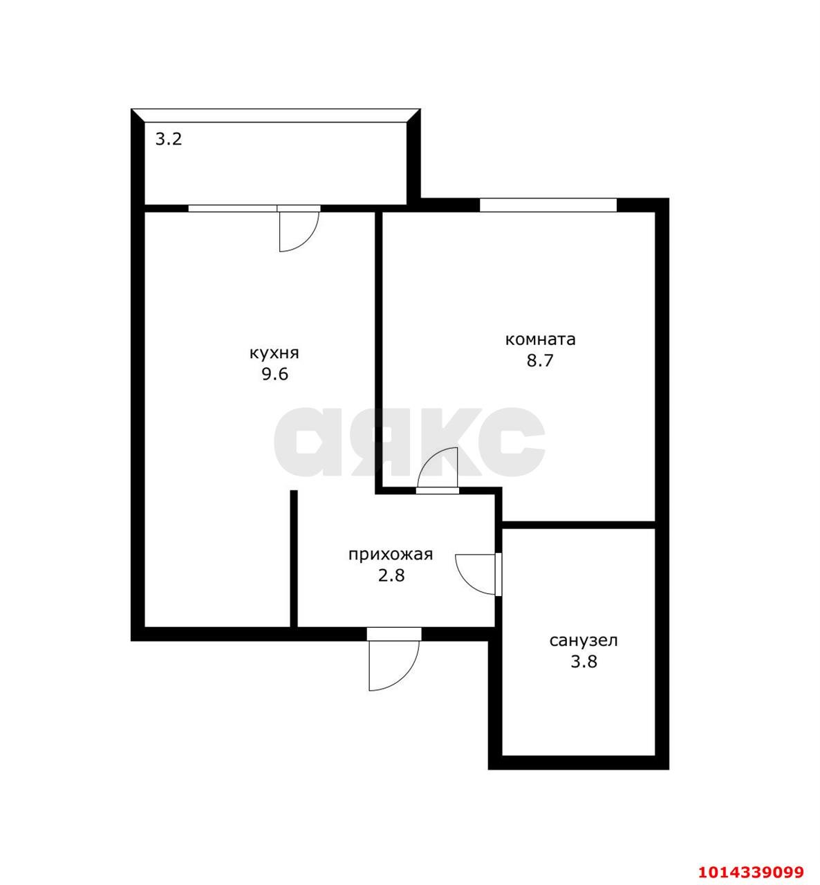 Фото №16: 1-комнатная квартира 29 м² - Новая Адыгея, жилой комплекс Родной Дом, ул. Бжегокайская, 31/6к3