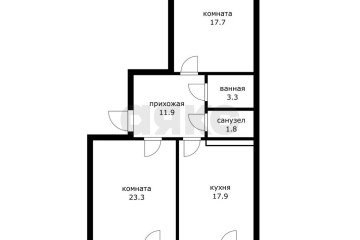 Фото №4: 2-комнатная квартира 75 м² - Краснодар, мкр. Юбилейный, пр-кт Чекистов, 8/4