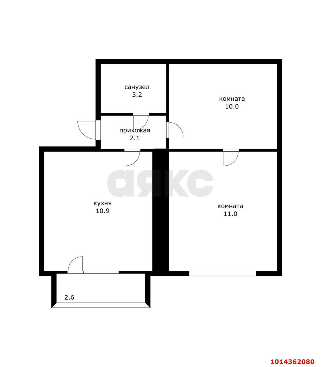 Фото №6: 1-комнатная квартира 41 м² - Краснодар, Калинино, ул. 2-я Российская, 159