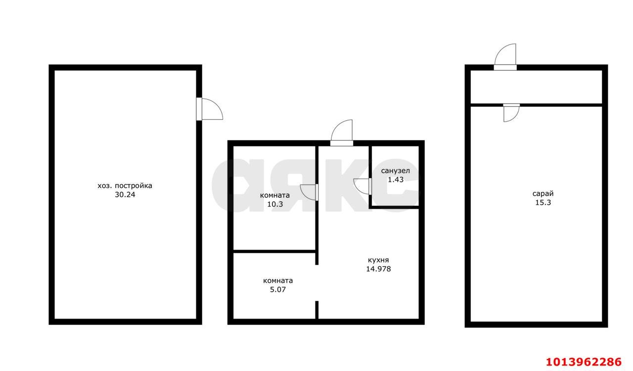 Фото №17: Дом 30 м² + 4 сот. - № 2 АО ЮГТЕКС, Прикубанский внутригородской округ, 422