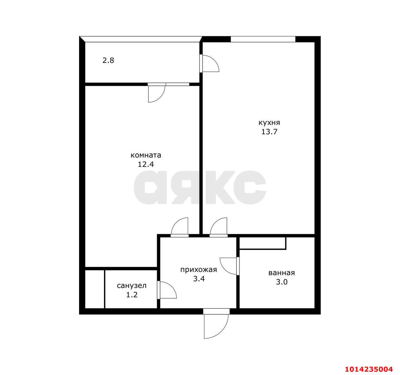 Фото №4: 1-комнатная квартира 35 м² - Краснодар, жилой комплекс Самолёт, ул. Западный Обход, 39/2к4