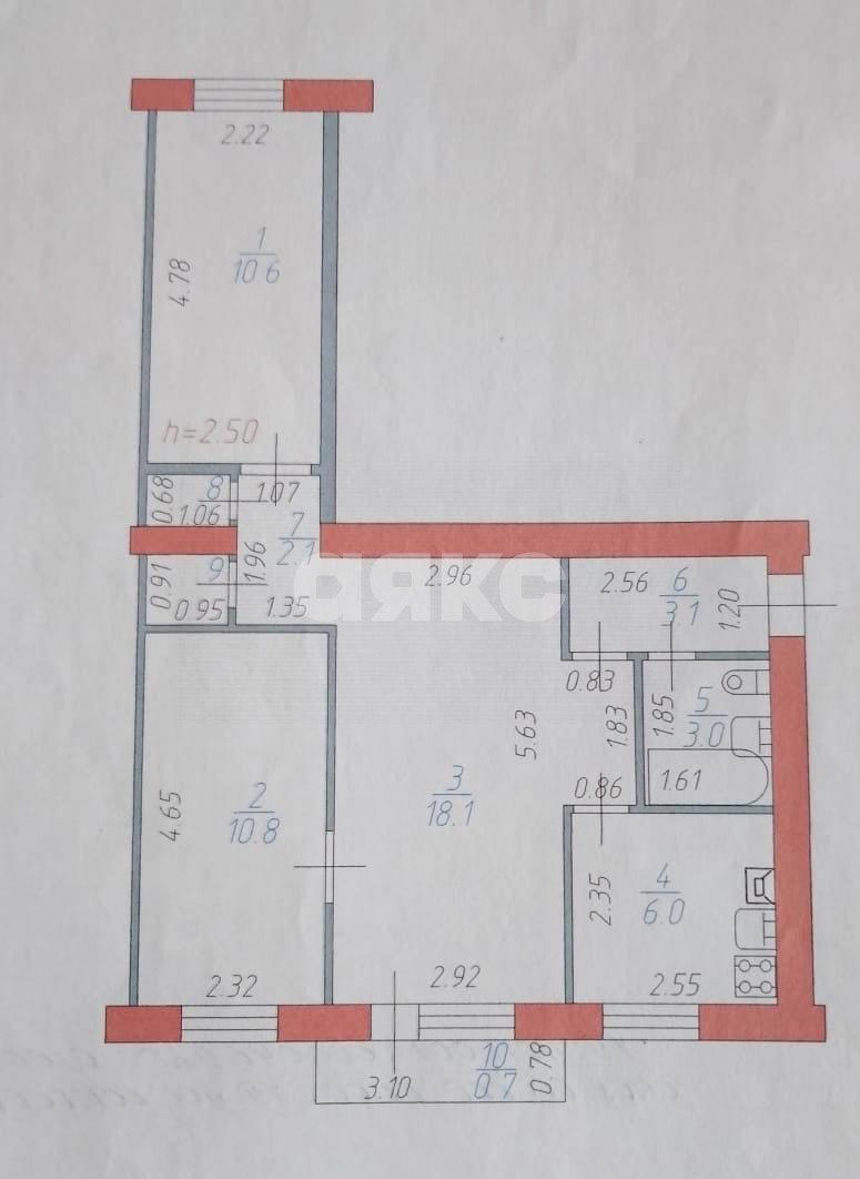 Фото №20: 3-комнатная квартира 56 м² - Майкоп, Шовгеновский городок, ул. Спортивная, 5