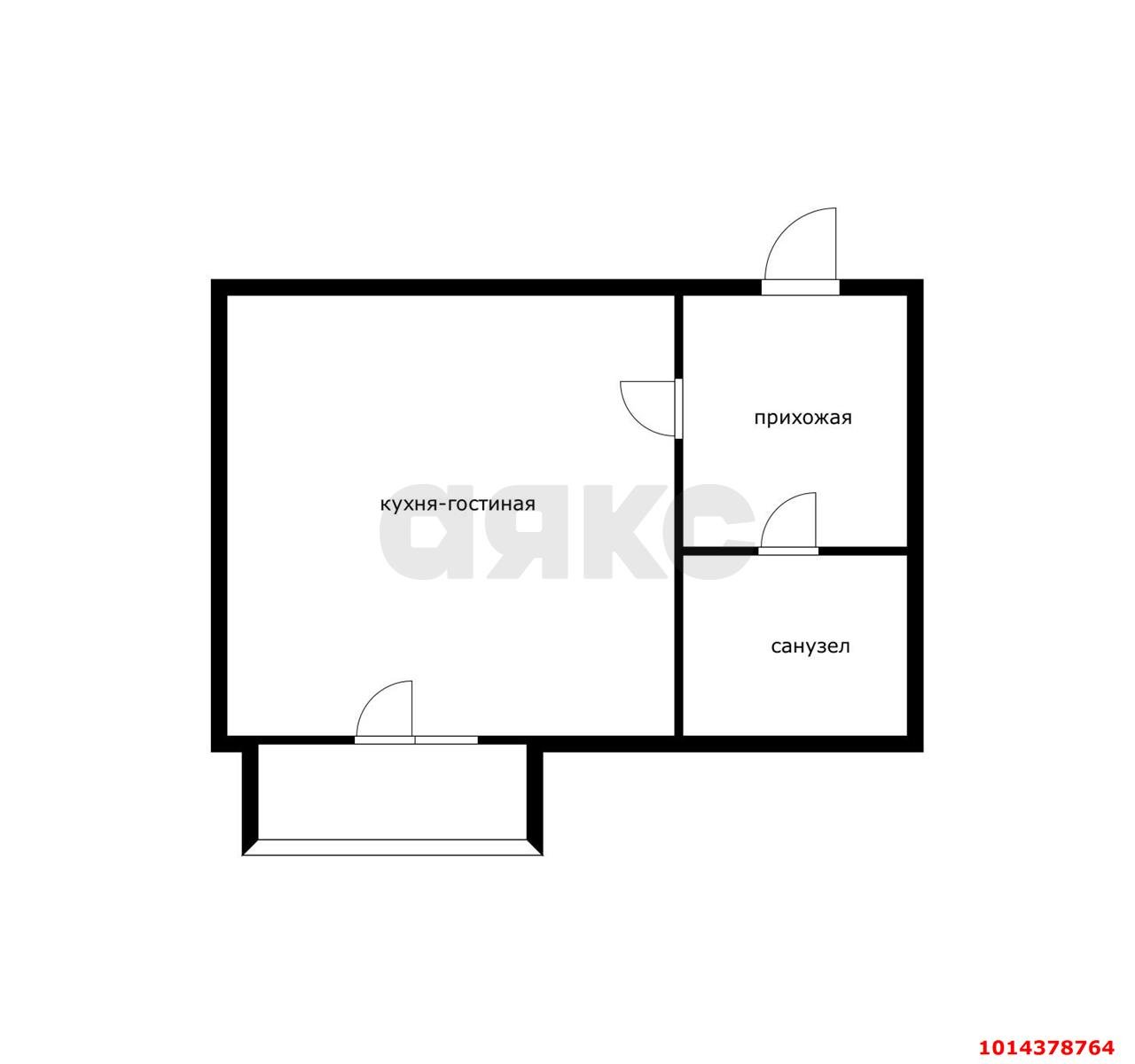 Фото №8: Студия 29 м² - Российский, Прикубанский внутригородской округ, ул. Измаильская, 13