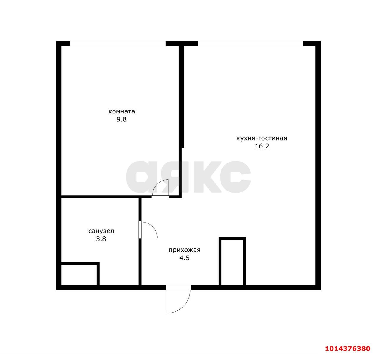 Фото №8: 1-комнатная квартира 32 м² - Сочи, Бытха, ул. Ясногорская, 16/6к1