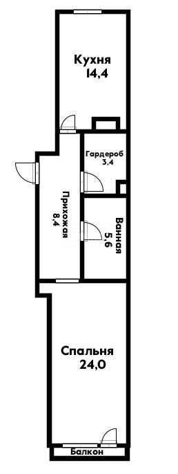 Фото №8: 1-комнатная квартира 50 м² - Геленджик, жилой комплекс Алые Паруса, ул. Олега Анофриева, 1к4