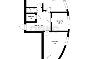 Фото №2: 3-комнатная квартира 96 м² - Краснодар, мкр. жилой комплекс Аквамарин, ул. Уральская, 75к2