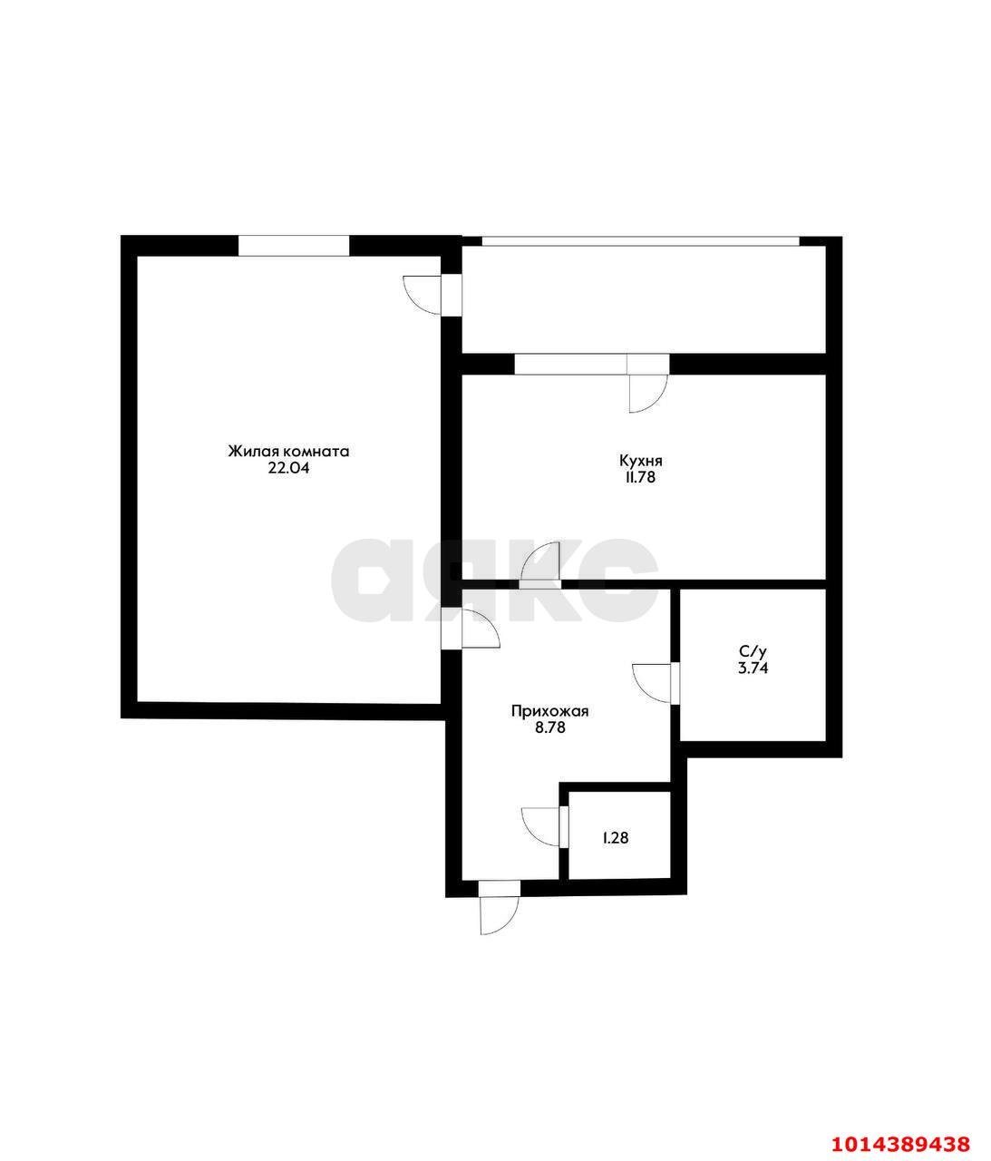 Фото №11: 1-комнатная квартира 49 м² - Краснодар, Музыкальный, ул. Дементия Красюка, 64