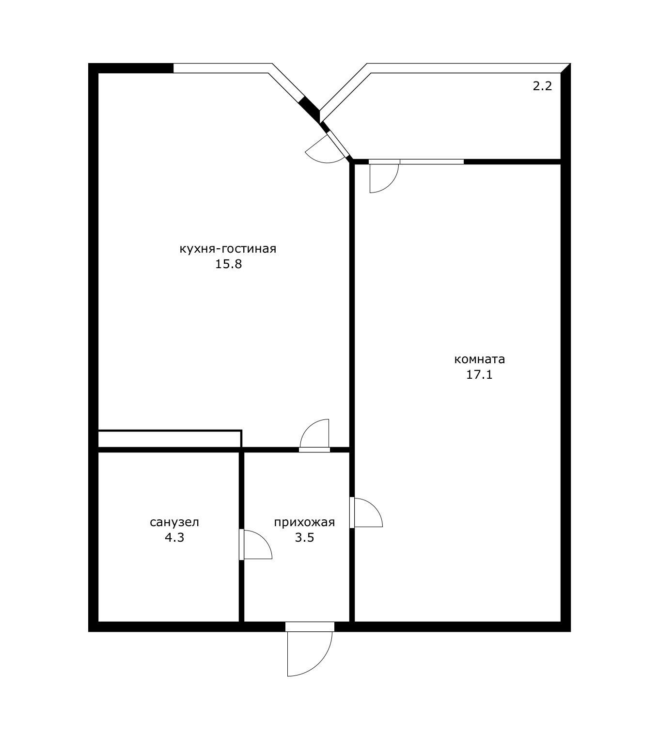 Фото №12: 1-комнатная квартира 42 м² - Краснодар, жилой комплекс Сказка Град, мкр. Карасунский внутригородской округ, ул. имени В.Н. Мачуги, 166