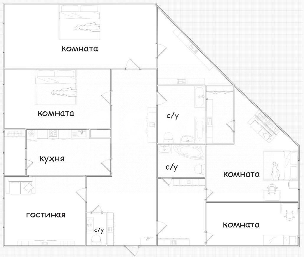 Фото №42: 5+-комнатная квартира 175 м² - Тула, Советский территориальный округ, ул. Льва Толстого, 132