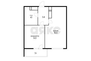 Фото №3: 1-комнатная квартира 35 м² - Краснодар, мкр. жилой комплекс Свобода, ул. Домбайская, 55