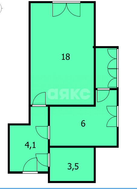 Фото №11: 1-комнатная квартира 31 м² - Анапа, пр-кт Пионерский, 57к3