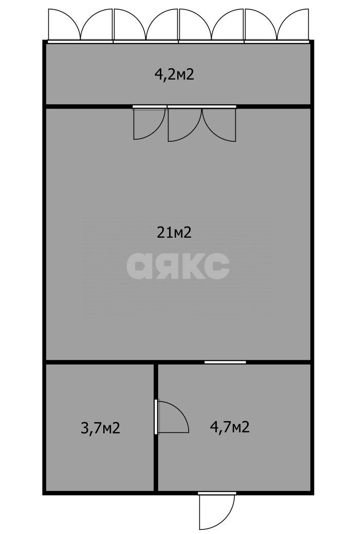 Фото №13: Студия 33 м² - Анапа, жилой комплекс Северный, ул. Северная, 113к1