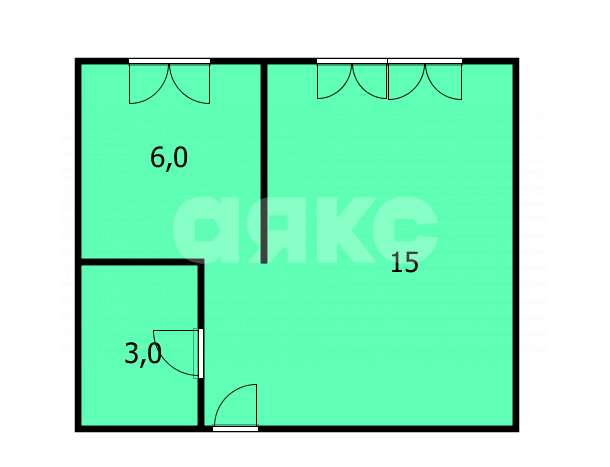 Фото №15: 1-комнатная квартира 24 м² - Анапа, пр-д Космонавтов, 34