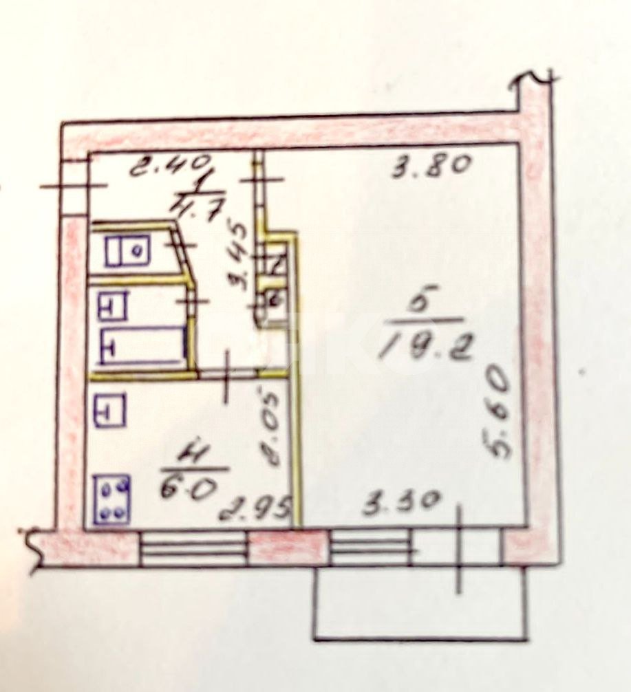 Фото №13: 1-комнатная квартира 33 м² - Симферополь, 430-й квартал, ул. Киевская, 153